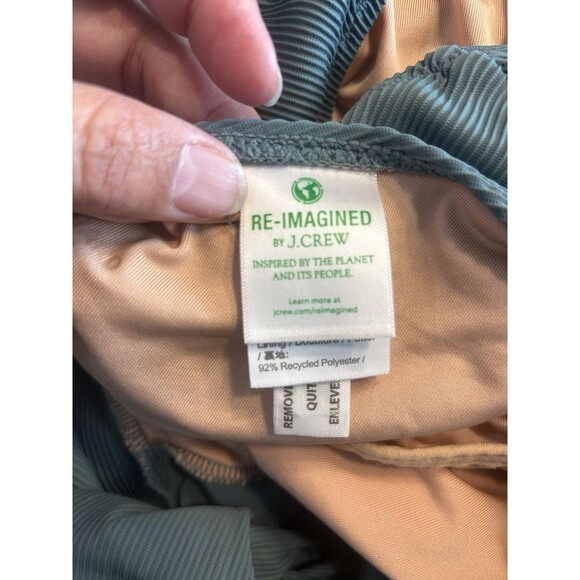 NEW J.CREW  Active ribbed long-sleeve one-piece Swimsuit Rash Guard size 6 pink - Picture 4 of 4